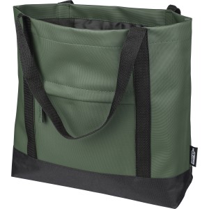 rPET polyester (600D) tote bag Lumi, green (Shopping bags)