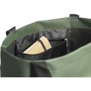 rPET polyester (600D) tote bag Lumi, green (Shopping bags)