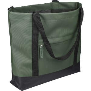rPET polyester (600D) tote bag Lumi, green (Shopping bags)