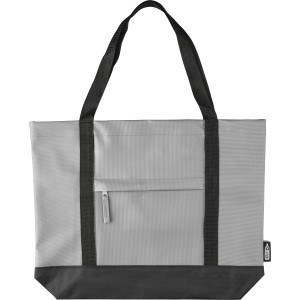 rPET polyester (600D) tote bag Lumi, grey (Shopping bags)