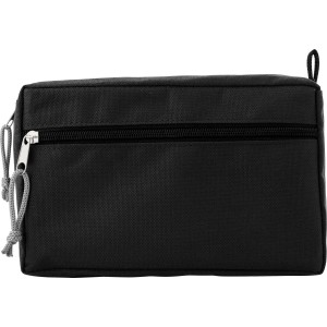 RPET toiletry bag Natasha, black (Cosmetic bags)