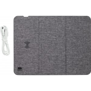 RPET wireless fast charger mousemat Selene, grey (Powerbanks)