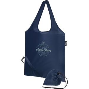 Sabia RPET foldable tote bag, Navy (Shopping bags)