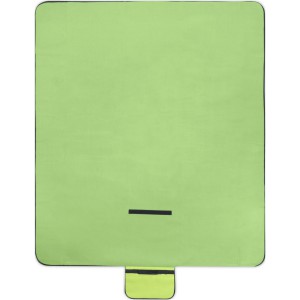 Salvie recycled plastic picnic blanket, Mid green (Blanket)