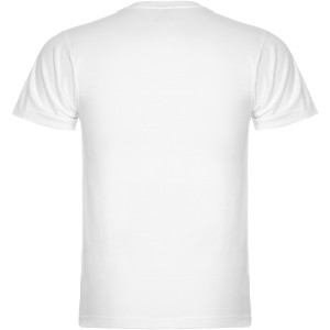 Samoyedo short sleeve men's v-neck t-shirt, White (T-shirt, 90-100% cotton)