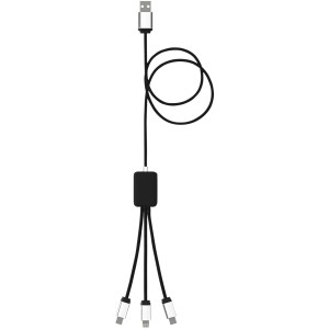 SCX.design C17 easy to use light-up cable, Solid black, White (Eletronics cables, adapters)