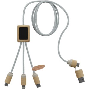 SCX.design C49 5-in-1 charging cable, Light brown (Eletronics cables, adapters)