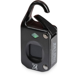 SCX.design T10 fingerprint padlock, Solid black (Office desk equipment)