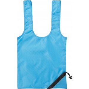 Polyester (210D) shopping bag Elizabeth, light blue (Shopping bags)