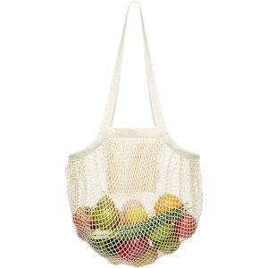 Pune 100 g/m2 GOTS organic mesh cotton tote bag, Grey (Shopping bags)