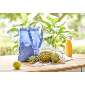 RPET nonwoven (70 gr/m2) shopping bag Ryder, cobalt blue (Shopping bags)