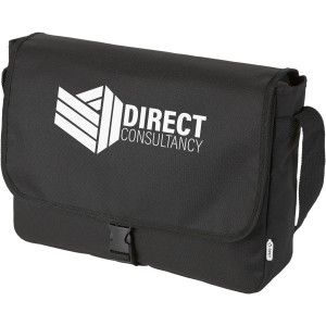 Omaha RPET shoulder bag, Solid black (Shoulder bags)