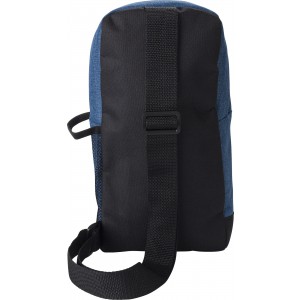 Polyester (600D) cross shoulder bag Brandon, cobalt blue (Shoulder bags)