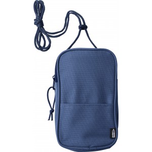 Polyester RPET (600D) cross shoulder bag Gracelyn, blue (Shoulder bags)