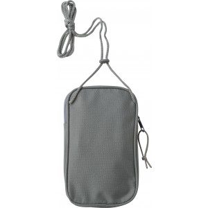 Polyester RPET (600D) cross shoulder bag Gracelyn, grey (Shoulder bags)