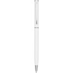 Slim aluminium ballpoint pen, White (10720104)