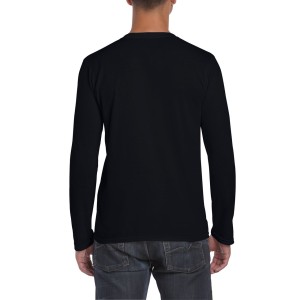 SOFTSTYLE(r) ADULT LONG SLEEVE T-SHIRT, Black (T-shirt, 90-100% cotton)