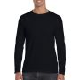 SOFTSTYLE(r) ADULT LONG SLEEVE T-SHIRT, Black