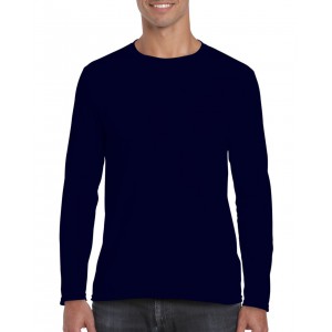 SOFTSTYLE(r) ADULT LONG SLEEVE T-SHIRT, Navy (T-shirt, 90-100% cotton)