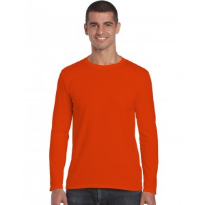 SOFTSTYLE(r) ADULT LONG SLEEVE T-SHIRT, Orange (T-shirt, 90-100% cotton)