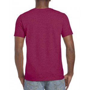 SOFTSTYLE(r) ADULT T-SHIRT, Heather Cardinal (T-shirt, mixed fiber, synthetic)