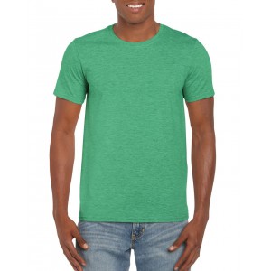 SOFTSTYLE(r) ADULT T-SHIRT, Heather Irish Green (T-shirt, mixed fiber, synthetic)