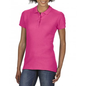 SOFTSTYLE(r) LADIES' DOUBLE PIQU POLO, Heliconia (Polo shirt, 90-100% cotton)