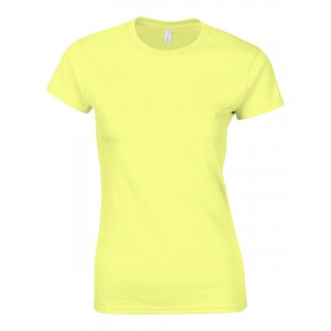 SOFTSTYLE(r) LADIES' T-SHIRT, Cornsilk (T-shirt, 90-100% cotton)