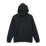 SOFTSTYLE(r) MIDWEIGHT FLEECE ADULT FULL ZIP HOODED SWEATSHIRT, Black