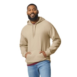 SOFTSTYLE (r) MIDWEIGHT FLEECE ADULT HOODIE, Sand (Pullovers)