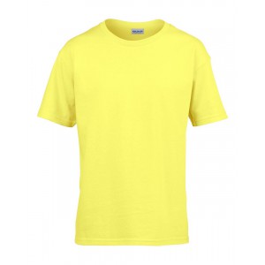 SOFTSTYLE(r) YOUTH T-SHIRT, Cornsilk (T-shirt, 90-100% cotton)