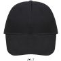 SOL'S BUFFALO - SIX PANEL CAP, Black