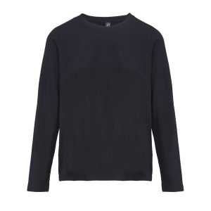 SOL'S MONARCH WOMEN - LONG SLEEVE T-SHIRT WITH ROUND NECK, Deep Black