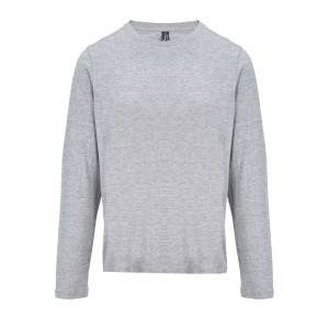 SOL'S MONARCH WOMEN - LONG SLEEVE T-SHIRT WITH ROUND NECK, Grey Melange
