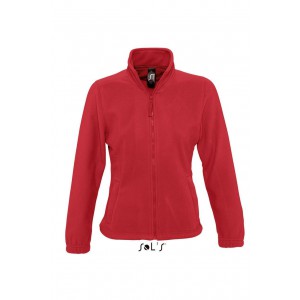 SOL'S NORTH WOMEN - ZIPPED FLEECE JACKET, Red (Polar pullovers)