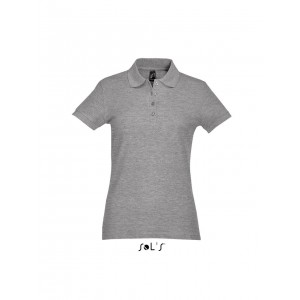 SOL'S PASSION - WOMEN'S POLO SHIRT, Grey Melange (Polo short, mixed fiber, synthetic)