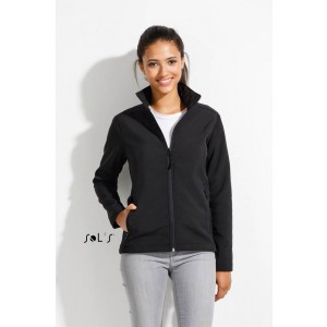 SOL'S RACE WOMEN - SOFTSHELL ZIP JACKET, Black (Jackets)