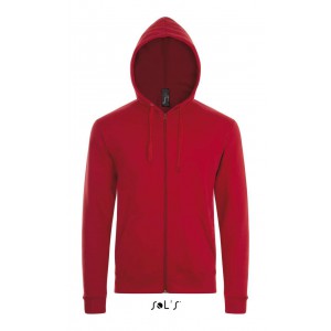 SOL'S STONE - UNISEX ZIP HOODIE, Red