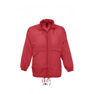 SOL'S SURF - UNISEX WATER REPELLENT WINDBREAKER, Red (Jackets)