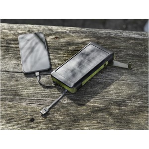 Soldy 10.000 mAh RCS recycled plastic solar dynamo power ban (Powerbanks)