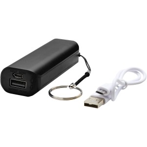 Span 1200 mAh power bank, solid black (Powerbanks)