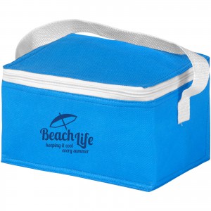 Spectrum 6-can non-woven cooler bag, Aqua (Cooler bags)