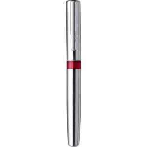 Stainless steel ballpen Rex, red (Metallic pen)