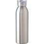 Stainless steel single-walled drinking bottle 650 ml Cindy, 