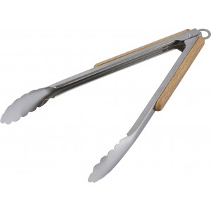 Stainless steel tongs Zephyr, brown (Picnic, camping, grill)