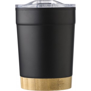 Stainless steel travel mug Sophia, black (Glasses)