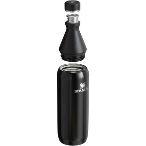 Stanley All Day Slim 600 ml water bottle, Shiny black (Thermos)