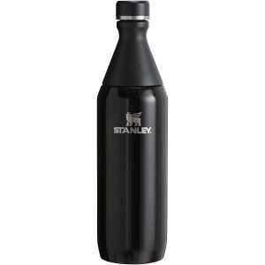 Stanley All Day Slim 600 ml water bottle, Shiny black (Thermos)