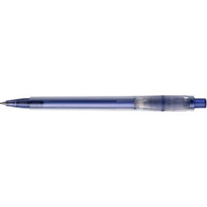 Stilolinea Oslo frosty plastic ballpen, blue (Plastic pen)