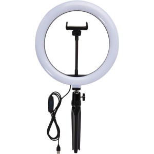 Studio ring light with phone holder and tripod, Solid black (Lamps)